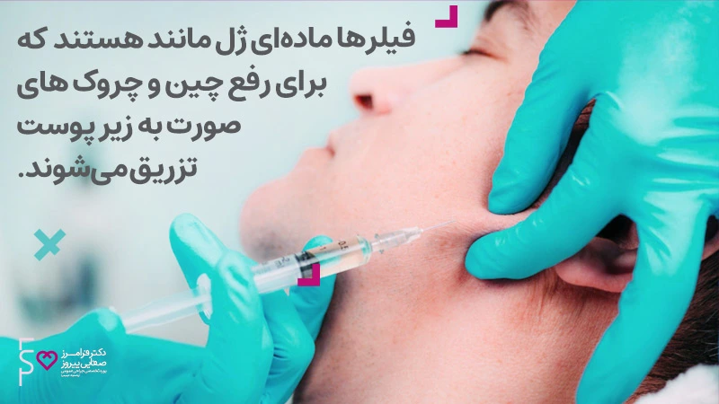 تزریق ژل رفع چین و چروک صورت